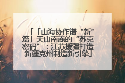「山海协作谱“新”篇」天山南簏的“苏克密码”：江苏援疆打造新疆克州制造新引擎