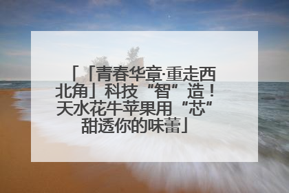 「青春华章·重走西北角」科技“智”造！天水花牛苹果用“芯”甜透你的味蕾