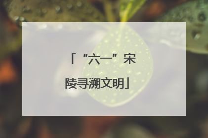 “六一”宋陵寻溯文明