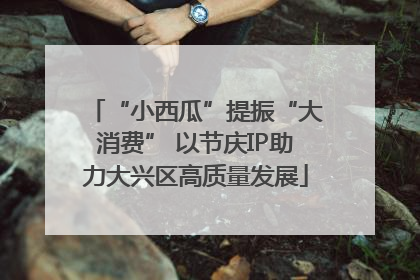 “小西瓜”提振“大消费” 以节庆IP助力大兴区高质量发展