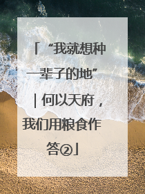 “我就想种一辈子的地”｜何以天府，我们用粮食作答②