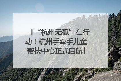 “杭州无孤”在行动！杭州手牵手儿童帮扶中心正式启航