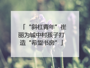 “斜杠青年”崔丽为城中村孩子打造“希望书房”