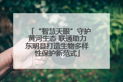 “智慧天眼”守护黄河生态 联通助力东明县打造生物多样性保护新范式