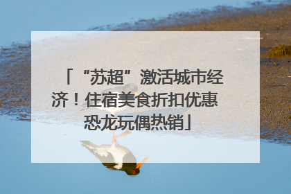 “苏超”激活城市经济！住宿美食折扣优惠 恐龙玩偶热销
