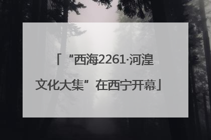 “西海2261·河湟文化大集”在西宁开幕