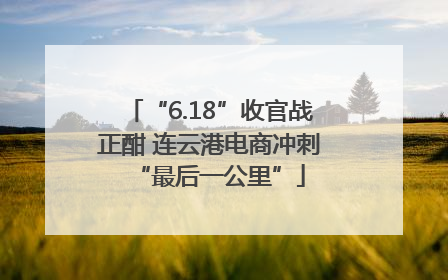 “6.18”收官战正酣 连云港电商冲刺“最后一公里”