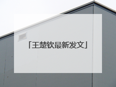 王楚钦最新发文