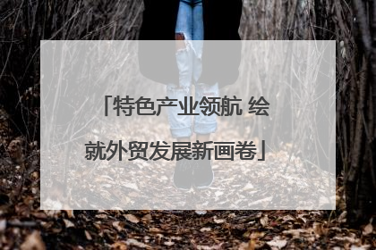 特色产业领航 绘就外贸发展新画卷