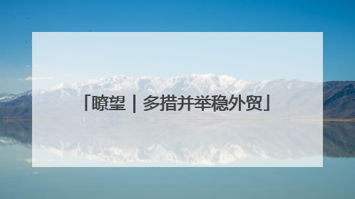 瞭望｜多措并举稳外贸