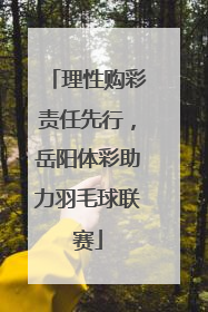理性购彩责任先行，岳阳体彩助力羽毛球联赛