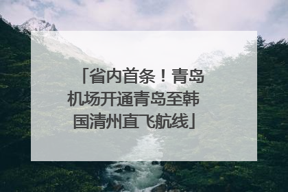 省内首条！青岛机场开通青岛至韩国清州直飞航线