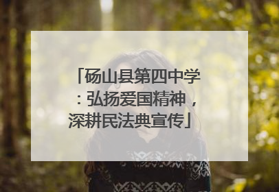 砀山县第四中学：弘扬爱国精神，深耕民法典宣传