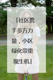 社区携手多方力量，小区绿化带重现生机