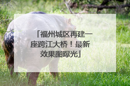 福州城区再建一座跨江大桥！最新效果图曝光