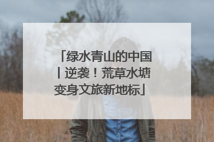 绿水青山的中国丨逆袭！荒草水塘变身文旅新地标