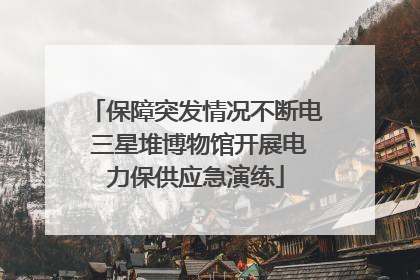 保障突发情况不断电 三星堆博物馆开展电力保供应急演练