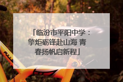 临汾市平阳中学：擎炬砺锋赴山海 青春扬帆启新程