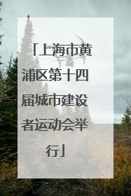 上海市黄浦区第十四届城市建设者运动会举行
