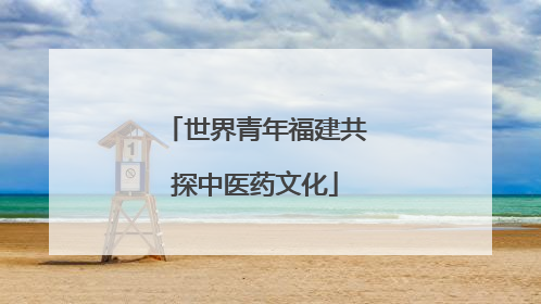 世界青年福建共探中医药文化
