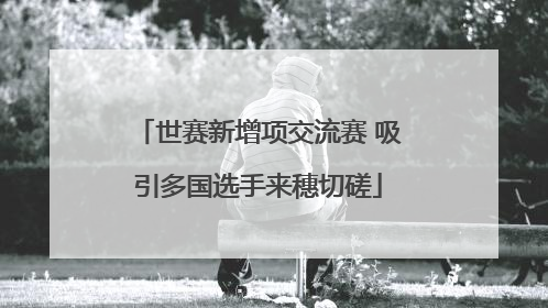 世赛新增项交流赛 吸引多国选手来穗切磋
