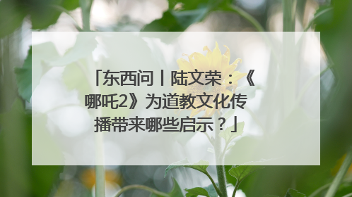 东西问丨陆文荣：《哪吒2》为道教文化传播带来哪些启示？