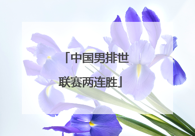 中国男排世联赛两连胜