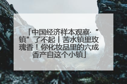 中国经济样本观察·“镇”了不起丨苦水镇里玫瑰香！你化妆品里的六成香产自这个小镇