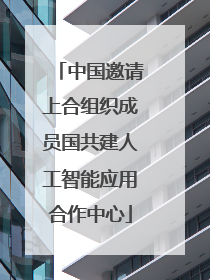中国邀请上合组织成员国共建人工智能应用合作中心