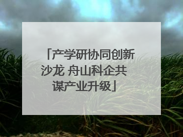 产学研协同创新沙龙 舟山科企共谋产业升级