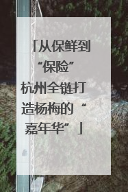 从保鲜到“保险” 杭州全链打造杨梅的“嘉年华”