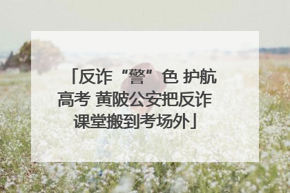 反诈“警”色 护航高考 黄陂公安把反诈课堂搬到考场外
