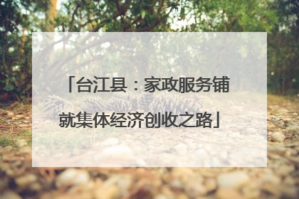 台江县：家政服务铺就集体经济创收之路