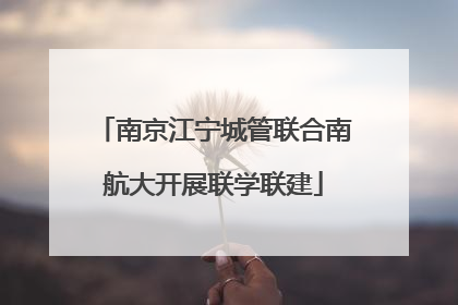 南京江宁城管联合南航大开展联学联建