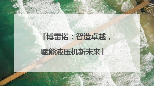 博雷诺：智造卓越，赋能液压机新未来