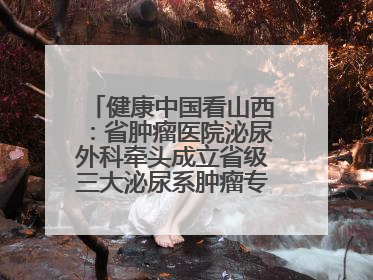 健康中国看山西：省肿瘤医院泌尿外科牵头成立省级三大泌尿系肿瘤专家委员会
