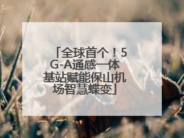 全球首个！5G-A通感一体基站赋能保山机场智慧蝶变