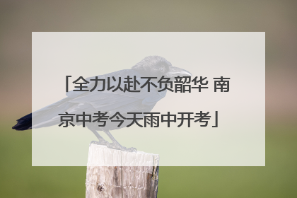 全力以赴不负韶华 南京中考今天雨中开考