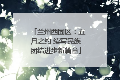 兰州西固区：五月之约 续写民族团结进步新篇章