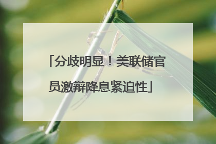分歧明显！美联储官员激辩降息紧迫性