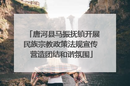 唐河县马振抚镇开展民族宗教政策法规宣传 营造团结和谐氛围