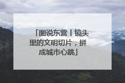 图说东营丨镜头里的文明切片，拼成城市心跳