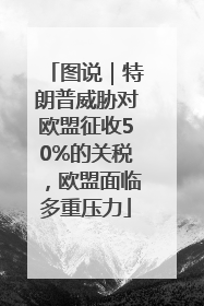 图说｜特朗普威胁对欧盟征收50%的关税，欧盟面临多重压力