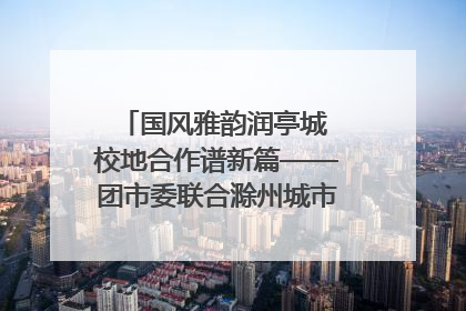 国风雅韵润亭城 校地合作谱新篇——团市委联合滁州城市职业学院助力传统文化“破圈”绽放