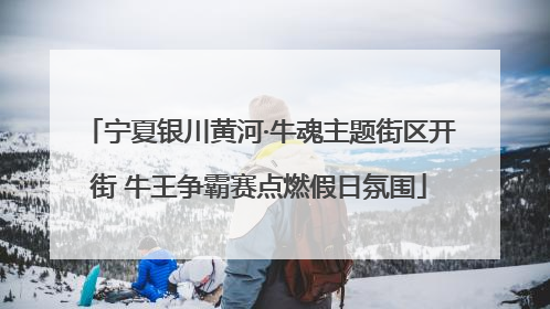 宁夏银川黄河·牛魂主题街区开街 牛王争霸赛点燃假日氛围