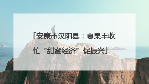 安康市汉阴县：夏果丰收忙“甜蜜经济”促振兴