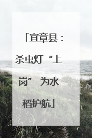 宜章县：杀虫灯“上岗” 为水稻护航