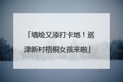 墙绘又添打卡地！巡津新村梧桐女孩来啦