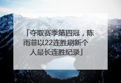 夺取赛季第四冠，陈雨菲以22连胜刷新个人最长连胜纪录