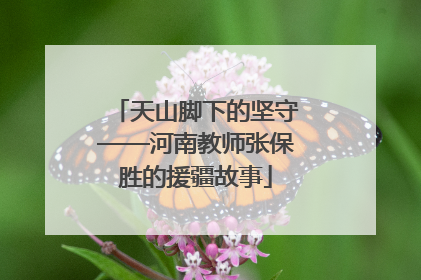 天山脚下的坚守——河南教师张保胜的援疆故事